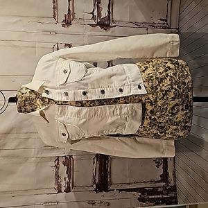 GAP iVoRY CoRDuRoY TRuCKeR JaCKeT SiZe SMaLL